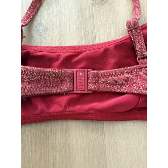 TRIANGL – Ruby Sparkle Bikini Set – Size M - Picture 6 of 9